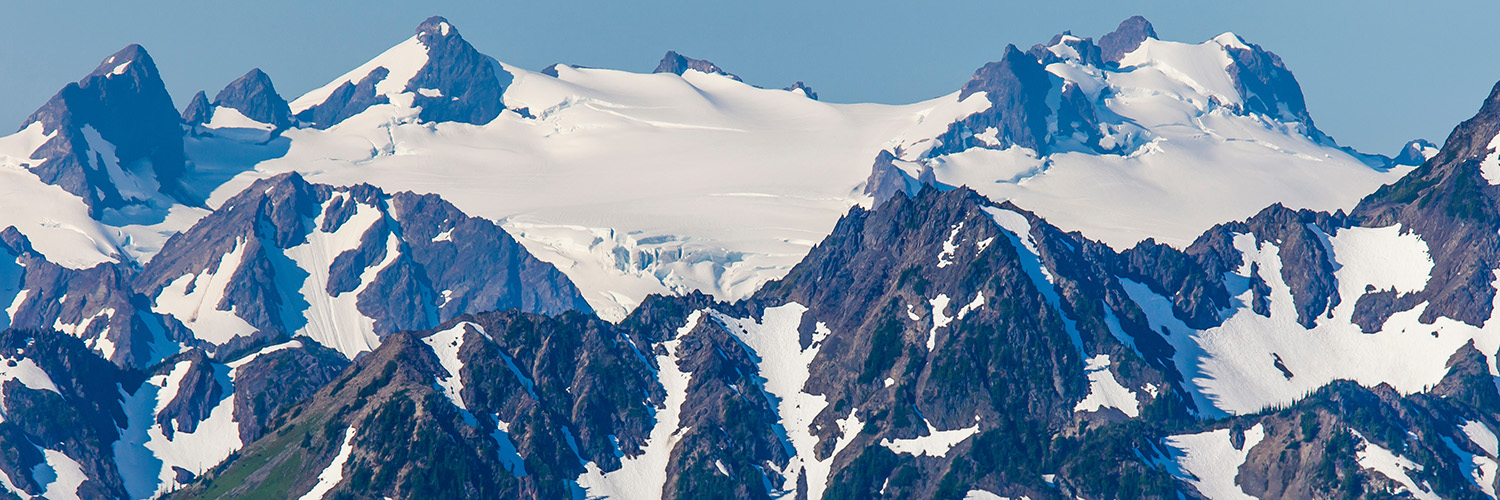 View of Mount Olympus from Hurricane Ridge