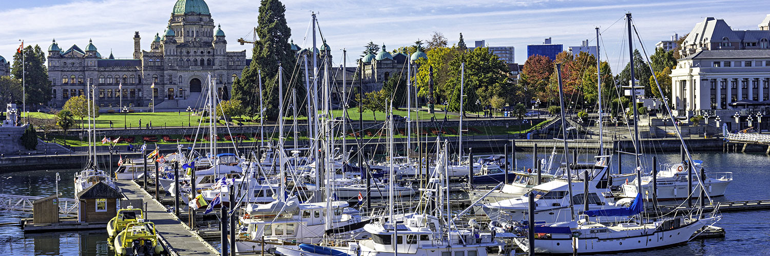 Inner Harbour of downtown Victoria, BC