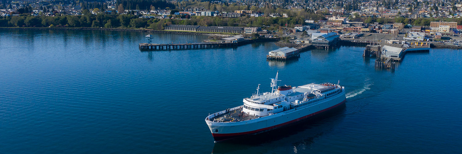 Coho Ferry departing from Port Angeles